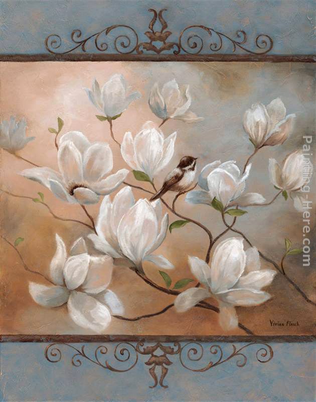 Magnolia Splendor painting - Vivian Flasch Magnolia Splendor art painting